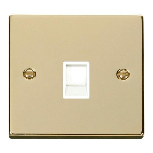 VPBRASS RJ11 WHITE