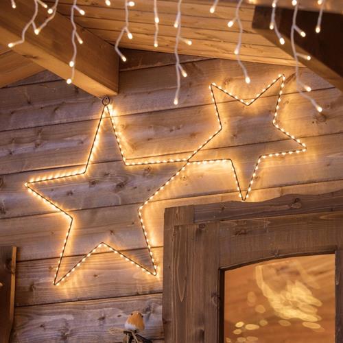 Stars Couple 76cm 2D, Brown Copper Metal
