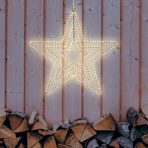 Triple Star Ø58cm 2D, Brown Copper Metal