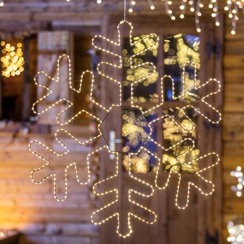 Snowflake Ø78cm 2D, Brown Copper Metal,