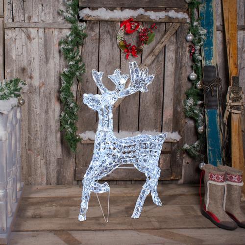 Galloping Reindeer decorated with Acryli