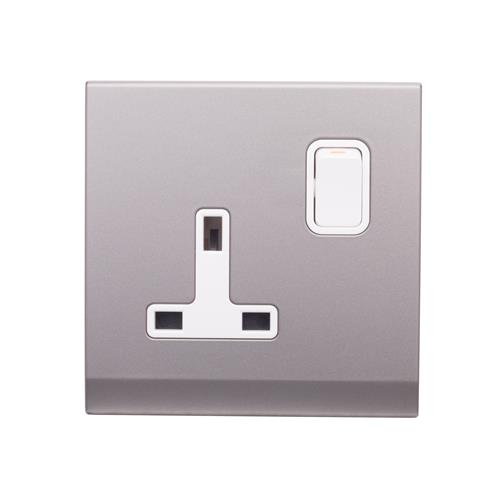 Simplicity 13A DP Single Plug Socket wit