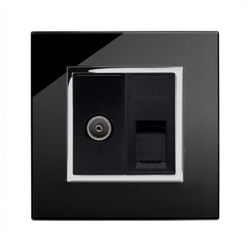 Crystal PG Audio/Video Socket Black