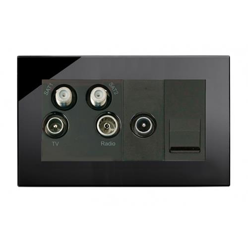 Crystal PG Media Socket Black