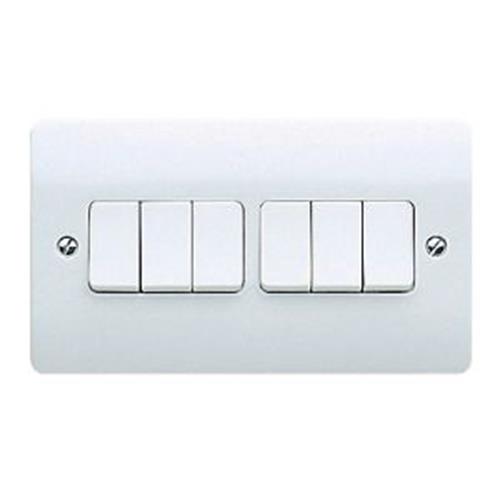 SMALL 10A 6G 2W SWITCH MK LOGIC 6X3