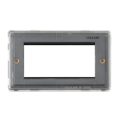Dimensions Frontplate 4 Module Euro Fram