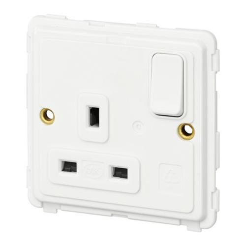 Dimensions Socket 1 Gang DP Dual Earth S