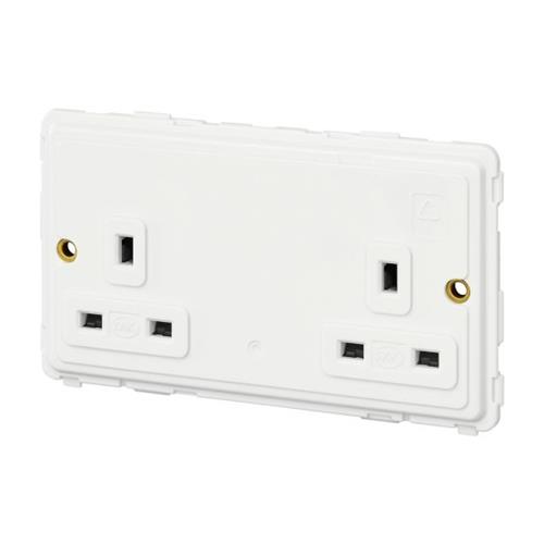 2 GANG 13A DUAL EARTH SOCKET