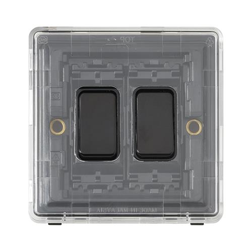 10AX, 2 GANG, SP SW, 2W NEUTRAL TERM