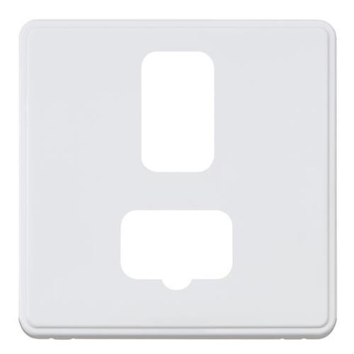 Dimensions Frontplate for 1 Gang 13A Con