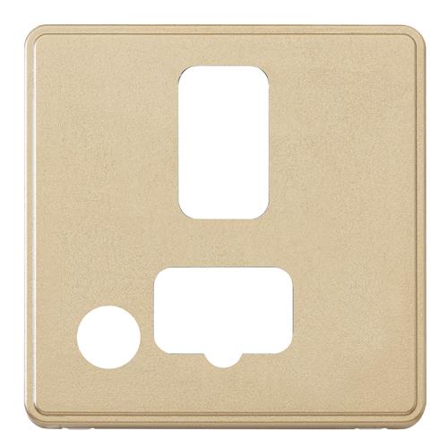 1G 13A CONN UNIT FLEX FRONTPLATE