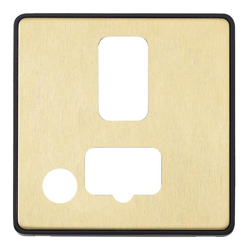 1G 13A CONN UNIT FLEX FRONTPLATE