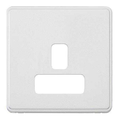 1G 13A DUAL EARTH SOCKET FRONTPLATE