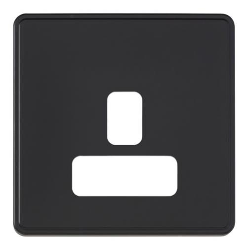 1G 13A DUAL EARTH SOCKET FRONTPLATE