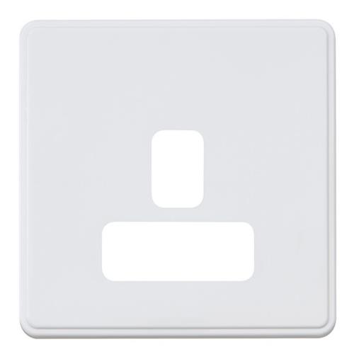 1G 13A DUAL EARTH SOCKET FRONTPLATE