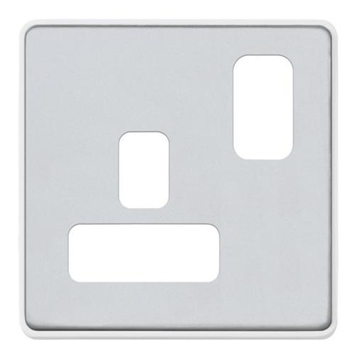 DIM F/PL 1G 13A SWD SOC WHT TR SAT-STEEL