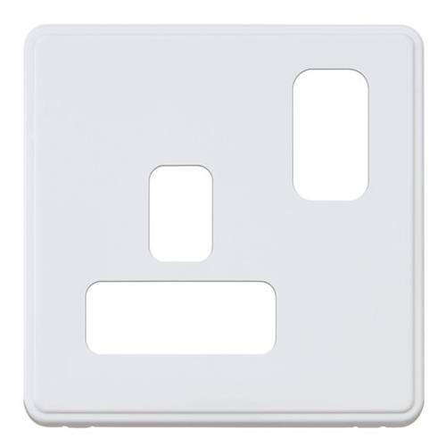 Dimensions Frontplate for 1G 13A Dual Ea