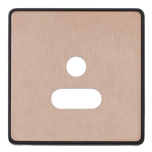 1G 5A ROUND PIN SOCKET FRONTPLATE