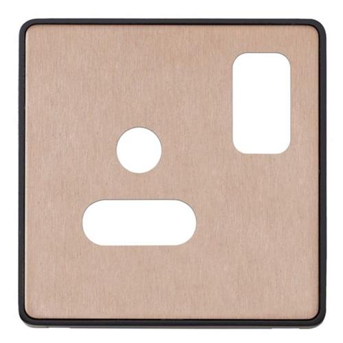 1G 5A ROUND PIN SW SOCKET FRONTPLATE