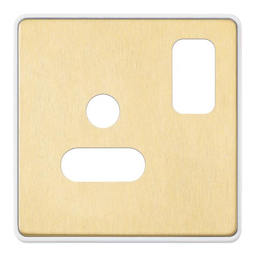 1G 5A ROUND PIN SW SOCKET FRONTPLATE