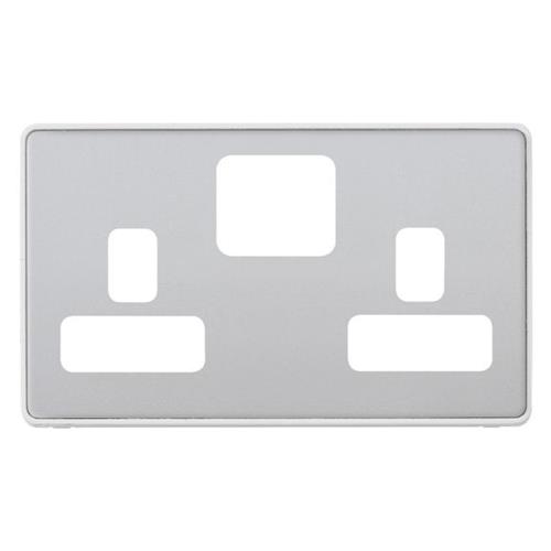 DIM F/PL 2G 13A SWD SOC WHT TRM SAT STEL