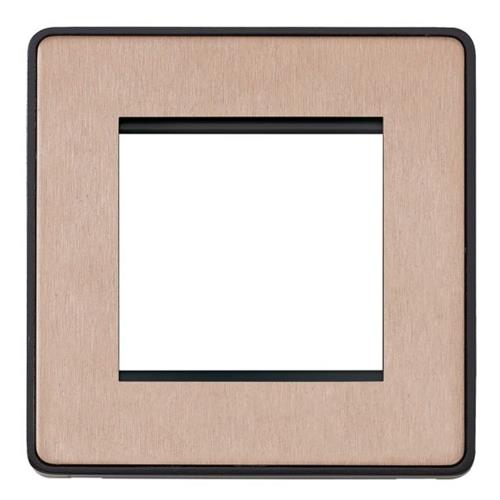 2 MOD 50X50MM EURO FRONTPLATE