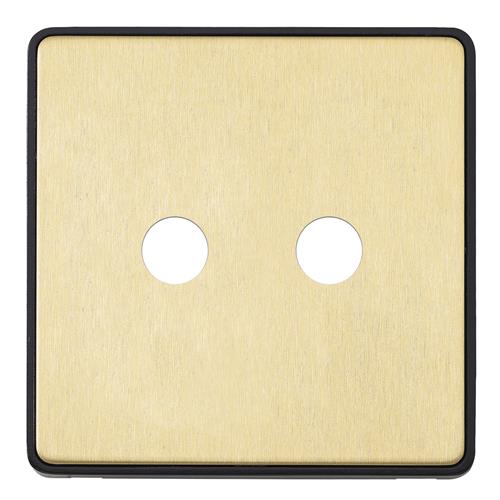1G DOUBLE DIMMER FRONTPLATE