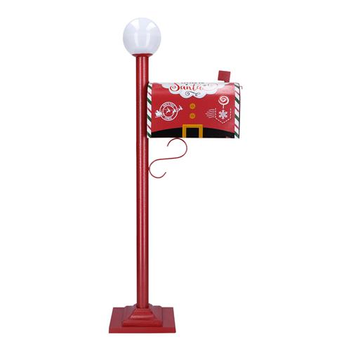 MAILBOX METAL WITH LED 46X19X113CM-LED-R