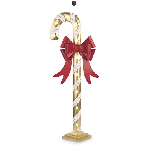 WHITE/GOLD CANDY STICK WITH LED H.1060