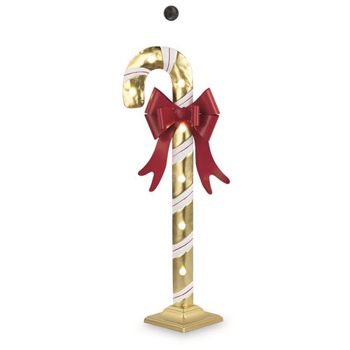 WHITE/GOLD CANDY STICK WITH LED H.730