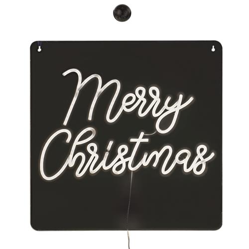 MERRY CHRISTMAS NEON USB PANEL 500X500